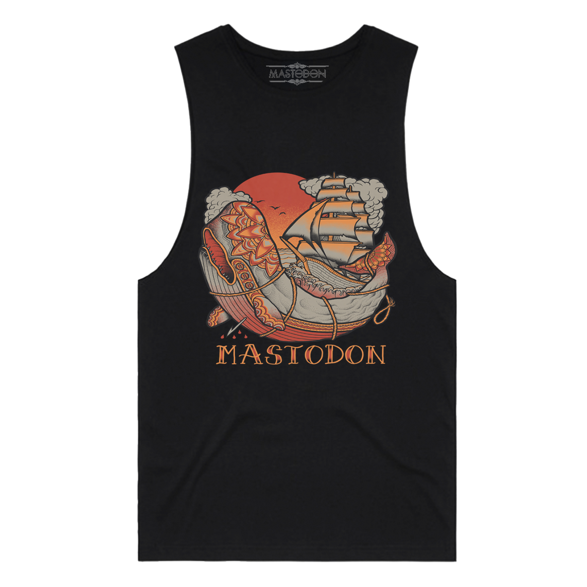 Whale Tattoo on Muscle Tee