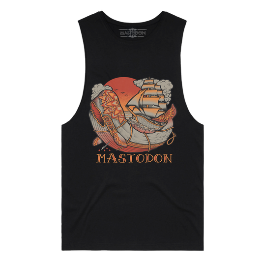 Whale Tattoo on Muscle Tee