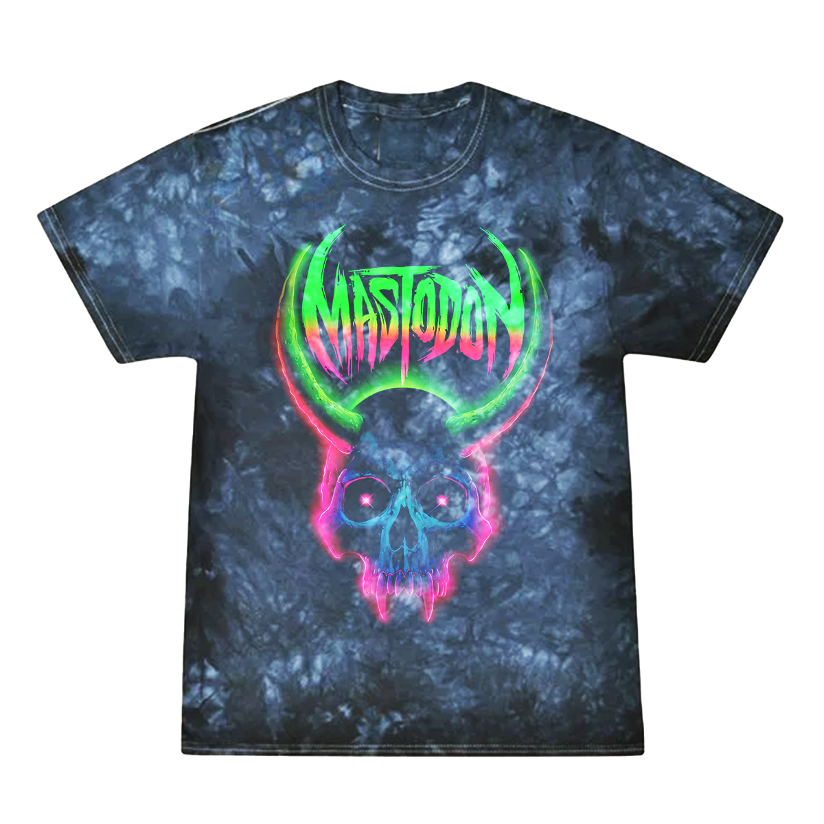 Neon Skull Crystal Wash Tee