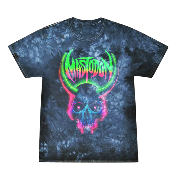 Neon Skull Crystal Wash Tee – Mastodon