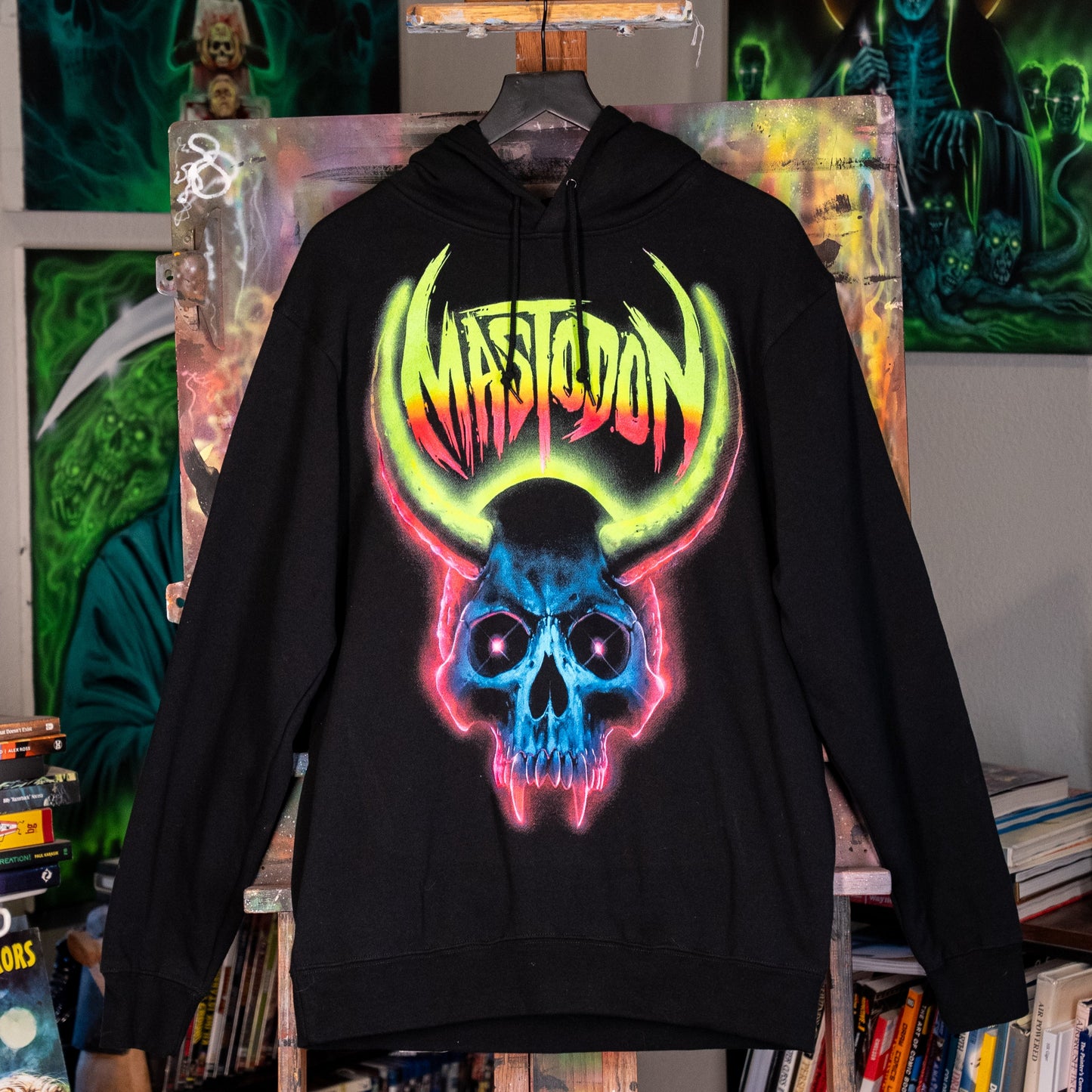 Neon Skull Hoodie x Chad James Keith
